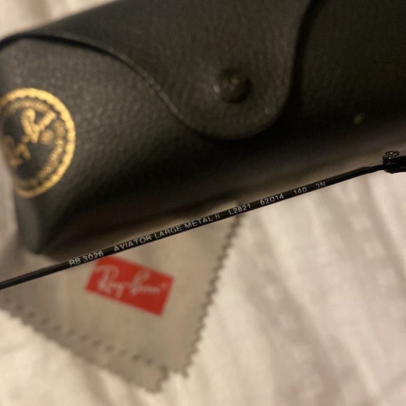 RAY BAN aviator all black metal large - Picture 2 of 3